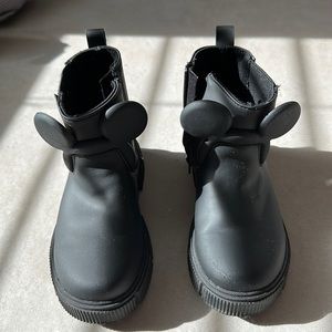 Zara Black Kids Shoes with Mouse Ears